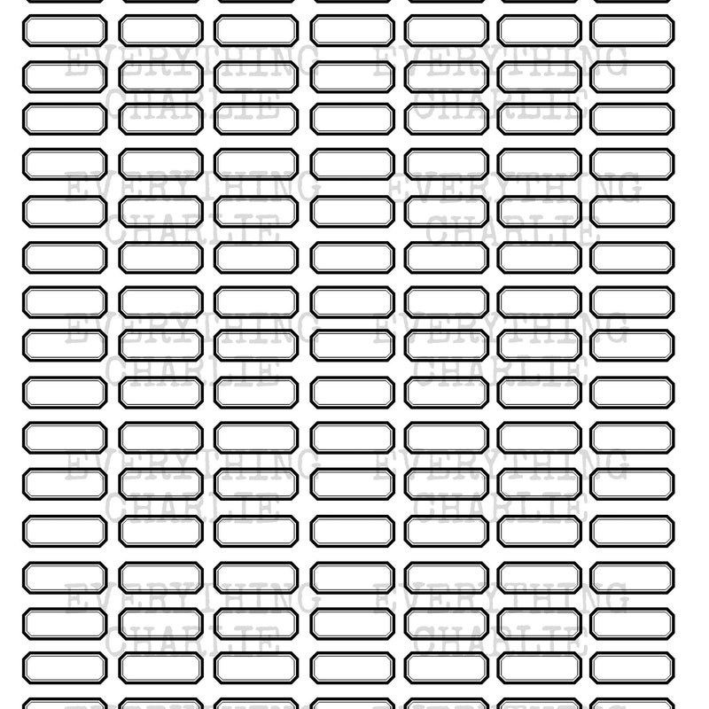 Blank Label Stickers Tiny - Etsy