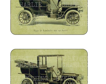 Vintage cars printable digital download for junk journals and scrapbooking