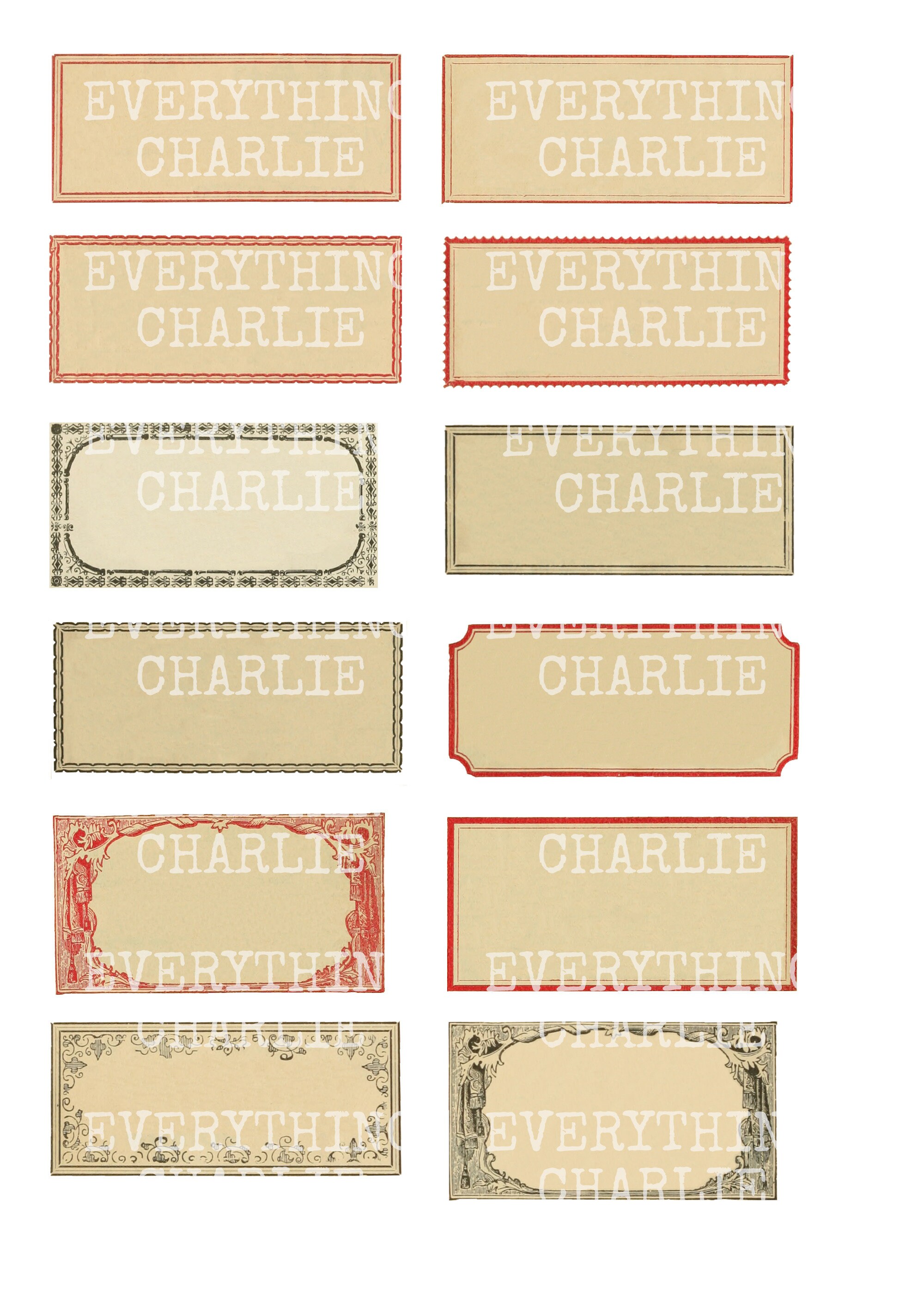 Apothecary Labels, Printable Vintage Bottle Labels and Blank Labels for ...