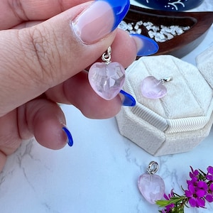 Rose Quartz Heart Rose Quartz Pendant Rose Quartz Jewelry Heart Pendant Love Pendant Rose Quartz Hearts Gemstone Heart Natural Rose Quartz
