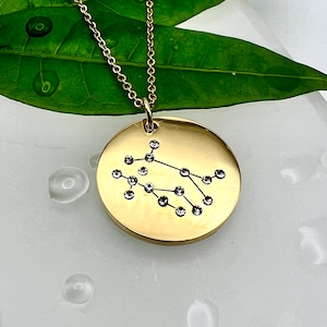 Gemini Necklace Zodiac Necklace Gemini Jewelry Astrology Jewelry Zodiac Jewelry Gemini Pendant Horoscope Necklace Gemini Gift Constellation