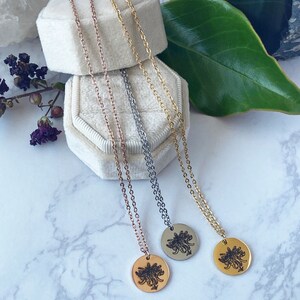 Chrysanthemum Necklace Flower Necklace November Birth Flower Floral Necklace Birth Month Flower Chrysanthemum Pendant Jewelry November