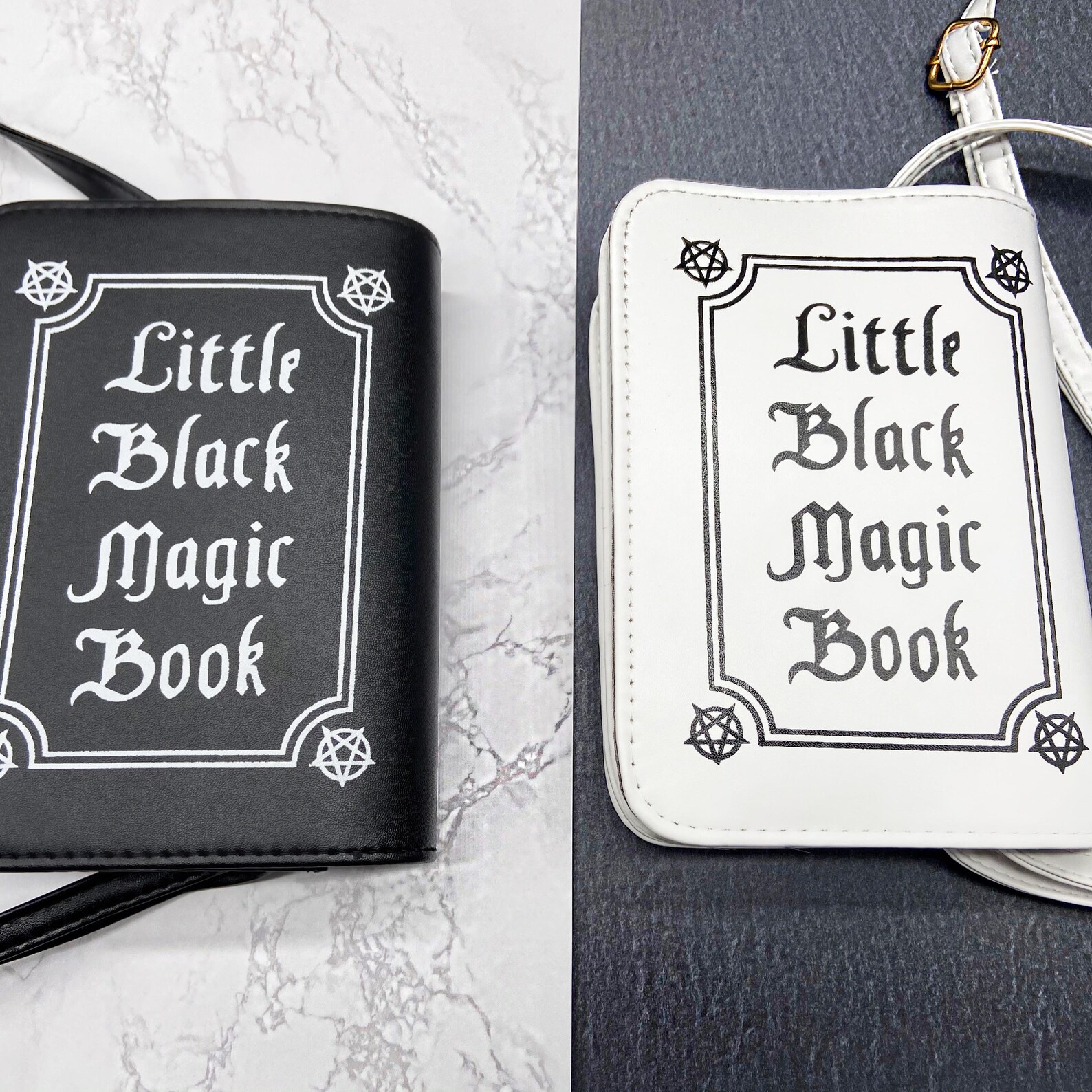 Vegan Leather Spell Book Purse - Gothic Witchcraft Crossbody Bag - Etsy