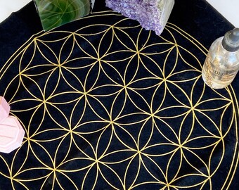 Velvet Altar Cloth | 19" Pagan Tarot Mat