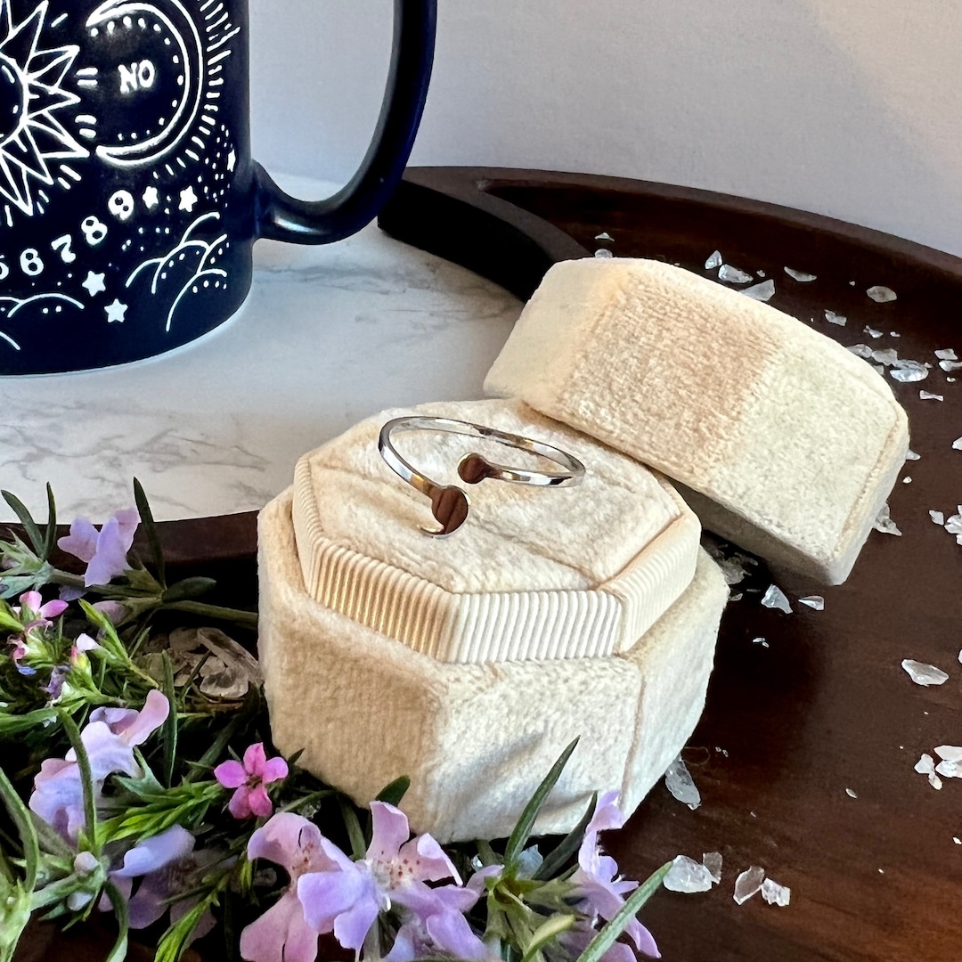 Adjustable Semi Colon Ring Semicolon Ring Semicolon Jewelry Mental ...