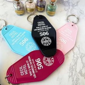 Richard Ramirez | Hotel Cecil Keyring | Cecil Hotel | True Crime Keychain