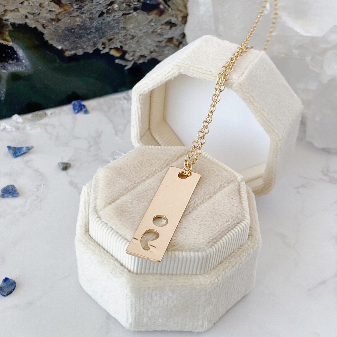 Semi Colon Necklace Gold Semicolon Necklace Semicolon Jewelry Etsy