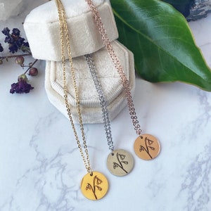 Snowdrop Necklace January Snowdrops Necklace Snow Drop Necklace Snowdrop Pendant Flower Necklace Snowdrop Jewelry Birth Flower Pendant