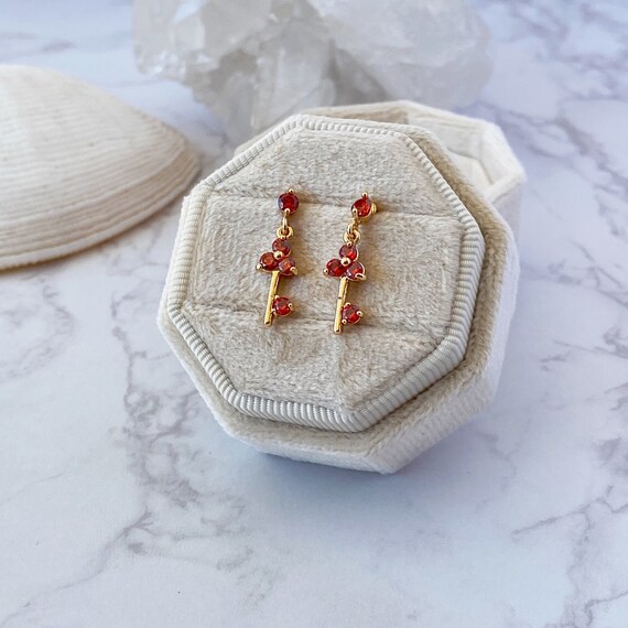 Dangling key earrings best sale