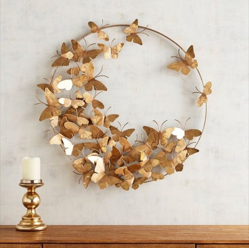 Butterfly wall decor Home decor Wall art Wall decor metal Etsy