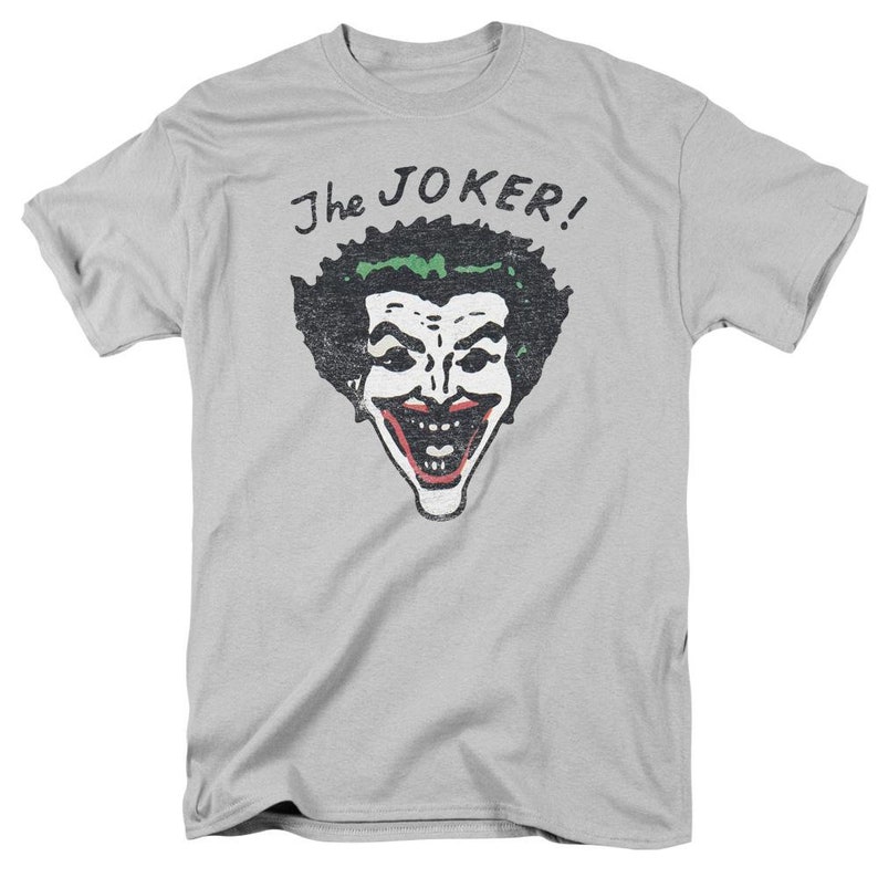 Unisex Adult Short Sleeve T-Shirt Retro Joker Batman Shirt