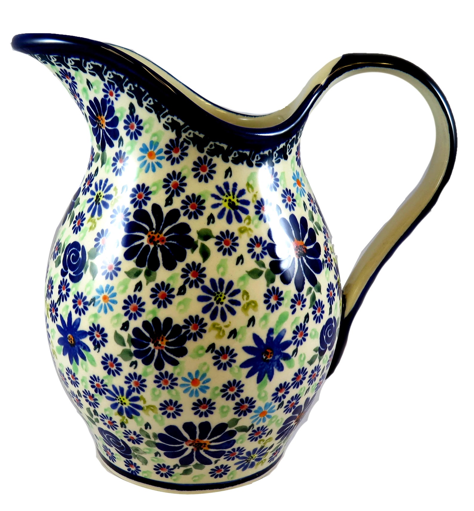 Large Pitcher Utensil Jar Vase 56 oz 8.5 x 8 Etsy