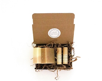 Skin and Lip Care Gift Box, Soap and Lip Balm Gift, Vegan Gift, Care Package in Canada, Spa Gift, Eco Friendly Gift, Zero Waste Gift