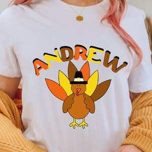 Boy Turkey PNG, Thanksgiving  Png, Fall Cut Files, Boys Monogram , Kids Shirt Design, Autumn Baby Clipart