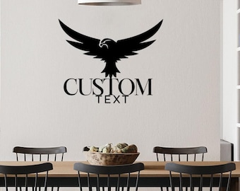 Custom Die-Cut Metal Family Name Sign, Black Steel Wall Decor (18-Gauge)