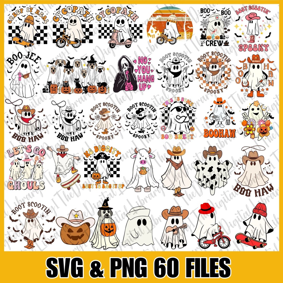 Retro Halloween SVG Bundle Halloween Svg Retro Halloween Sublimation