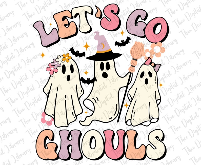 Let's Go Ghouls Png Halloween Png halloween Sublimation - Etsy
