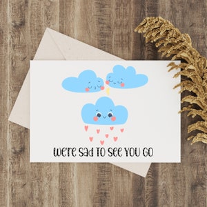 Printable Farewell Card, Goodbye Card, Good Luck With Your New