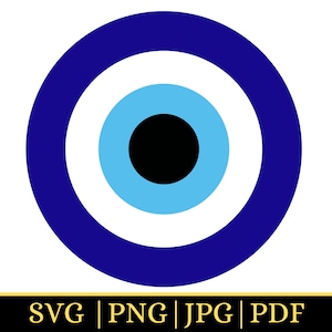 Evil Eye SVG Vector Cut File and PNG Transparent Background Clip Art Instant Download  ,svg Digital download