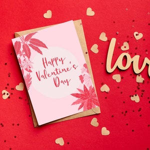 Valentinstag druckbare Karte / Instant Download PDF / Kartenvorlage