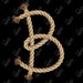 Rope Letters Pack PNG Digital Download | Letters Pack Digital Download ...