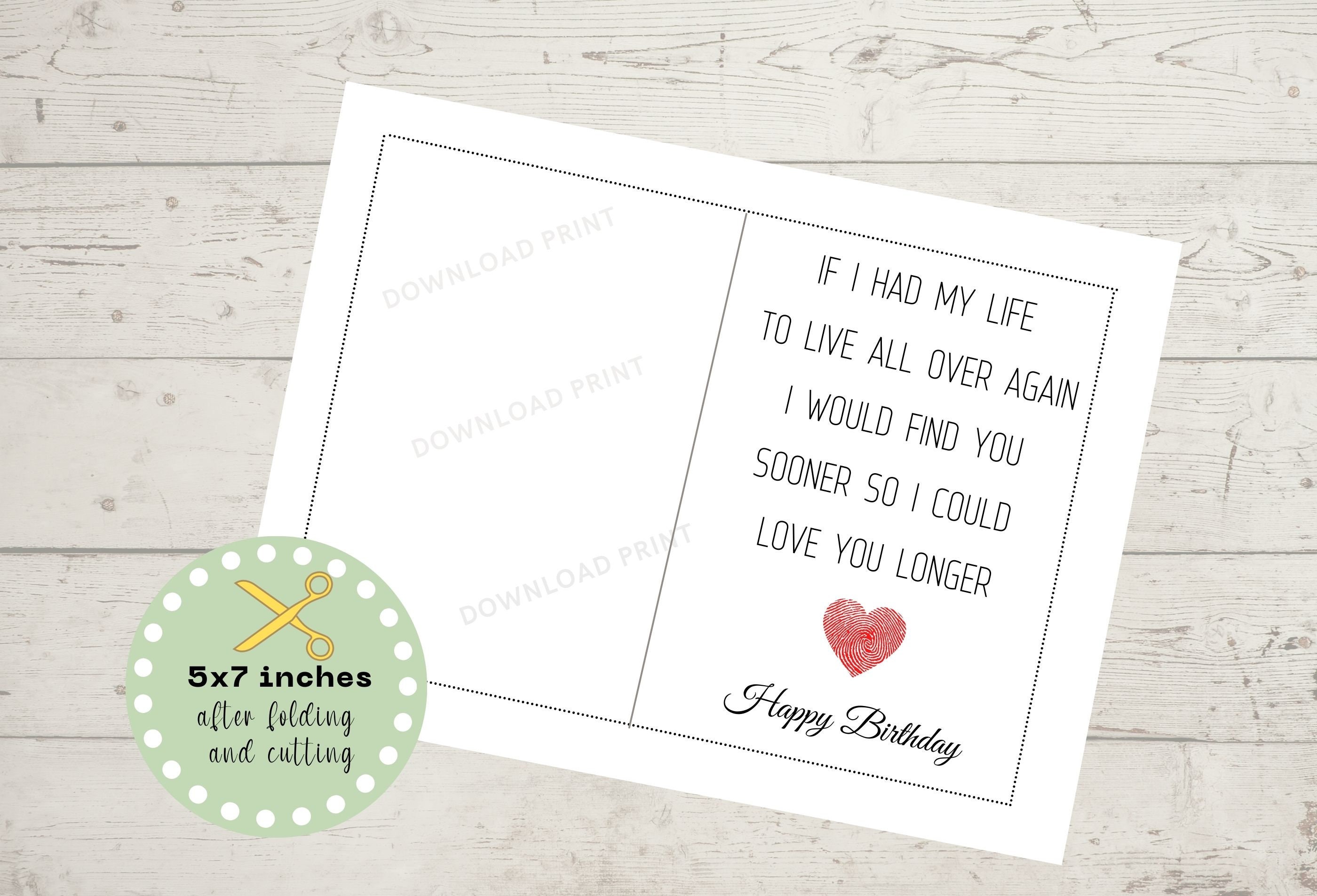 Biglietto Di San Valentino Umoristico 'Love You To The Moon And Back' - 14,5x14,5 Cm Con Busta Rossa