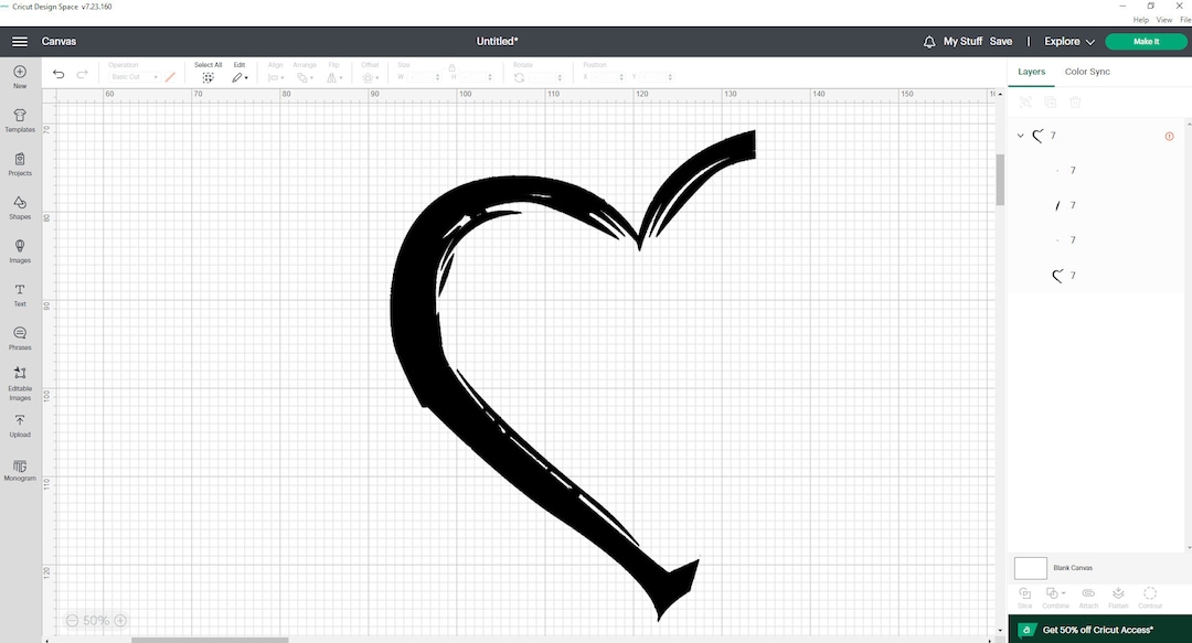 Half a Heart Template, Digital File, Instant Download, Svg, Png - Etsy