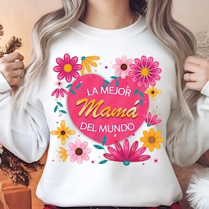 Spanish Mothers Day PNG Designs, Retro Madre & Mama Sublimation, Floral Mama PNG Download, Retro Mama PNG for Mothers Day