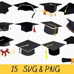 Graduation Cap SVG Graduation Hat PNG Graduate Clipart Silhouette Graduation Class of 2022 SVG Graduation Files for Cricut Instant Download