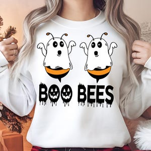 Boo Bees Svg, Boo Bees PNG , Ghost Bee Svg, Boo Svg, Halloween SVG , PNG