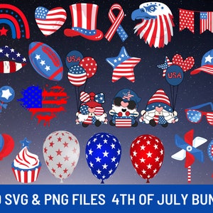 4th of July SVG Bundle,July 4th SVG, fourth of july svg, independence day svg, patriotic svg, 4th of July PNG Bundle