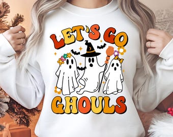 Let's Go Ghouls Halloween SVG | Spooky Season Tee (Digital Download)