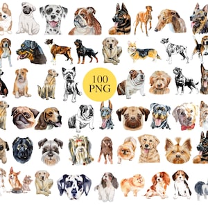 DOG PNG Bundle, Psy clipart, sylwetki psów, Psy wzory Bundle, pies tata, Psy pliki PNG dla cricut, pies mama, szczeniak png, podglądający pies