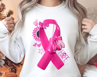 Breast Cancer with boxing gloves png sublimation design download, Breast Cancer png, Cancer Awareness png, sublimate designs download