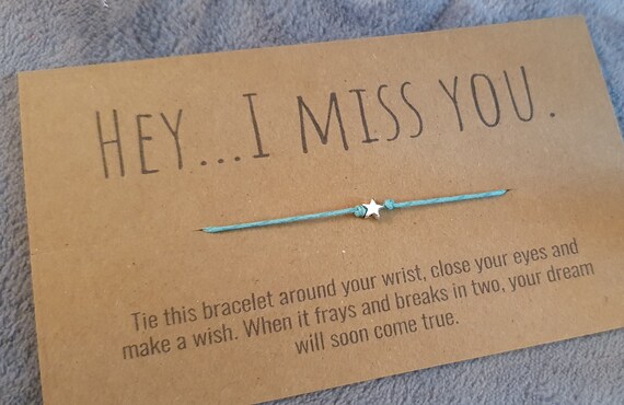 Social distance wish bracelet distance love wish bracelet cord wish bracelet