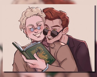 Print Crowley Aziraphale – Ineffable Husbands-fanart