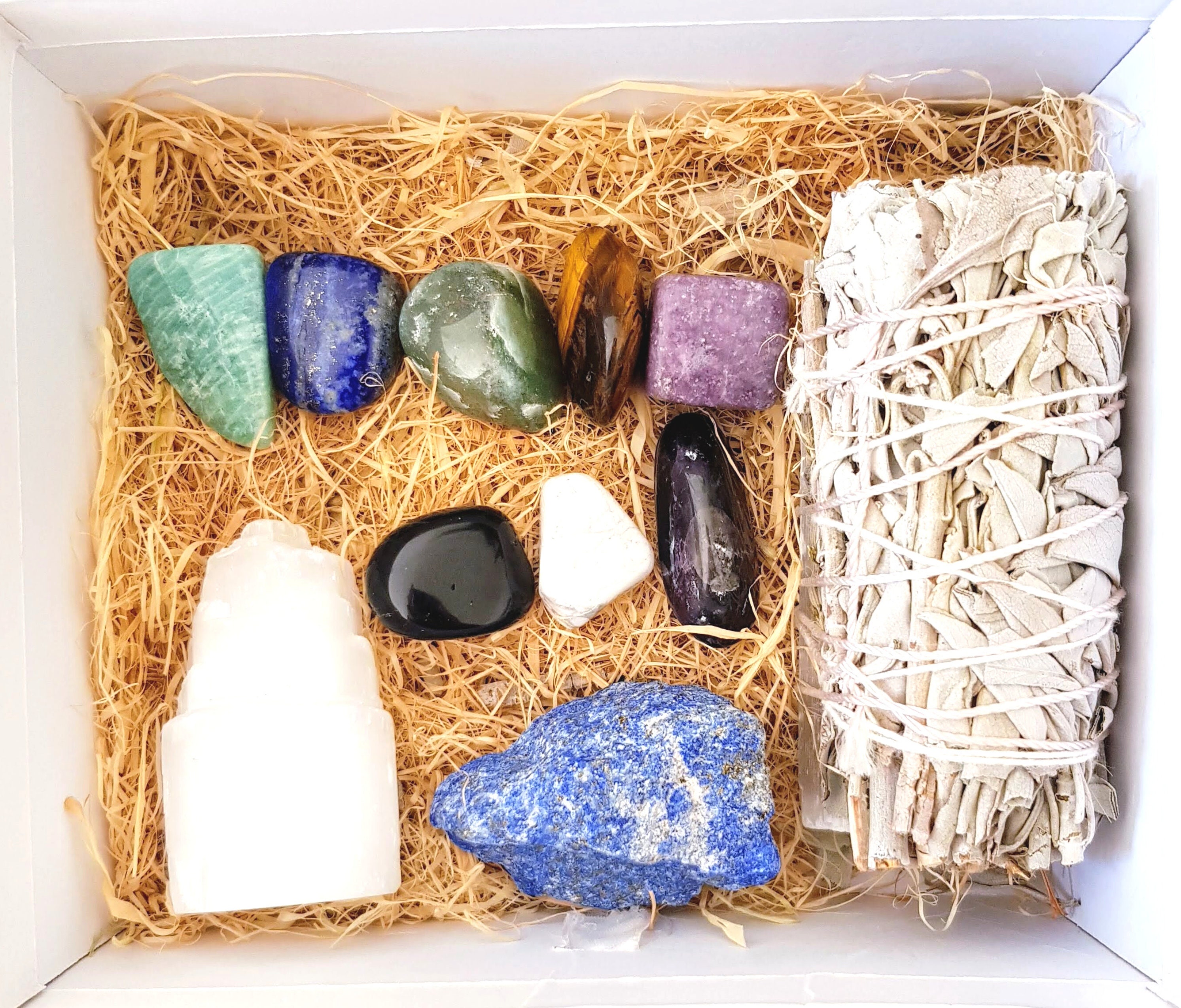 CALM Healing Crystals Set & Crystal Kit for Relaxation Etsy