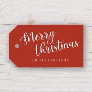 2 x 3.5 inch Personalized Christmas Gift Tags | Custom Gift Tags | Colorful Women Gift Tag