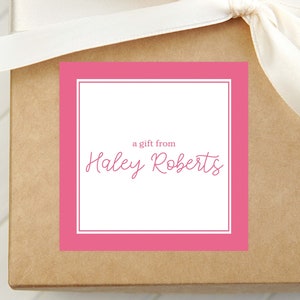 Personalized Border Calling Card, Enclosure Card, Family Gift Tag