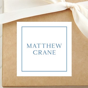 Personalized Border Calling Card, Enclosure Card, Family Gift Tag