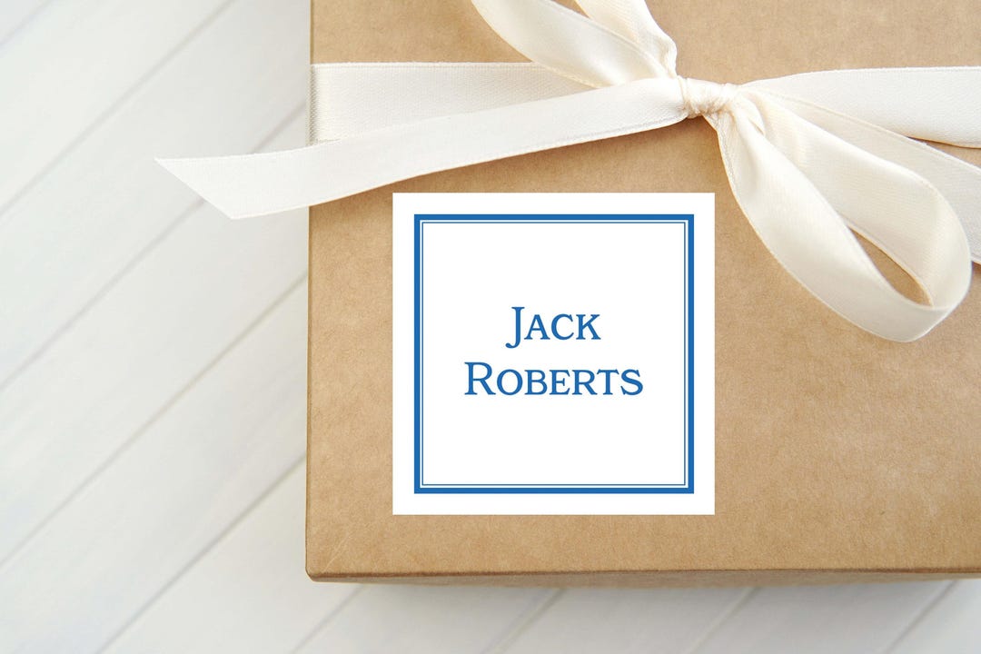 Personalized Border Calling Card, Enclosure Card, Family Gift Tag - Etsy