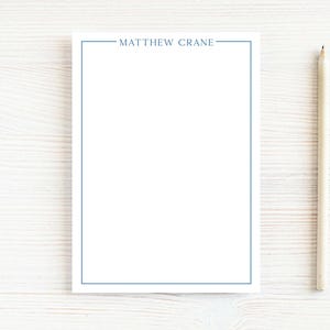 Personalized Border Notepad, Colorful Notepad