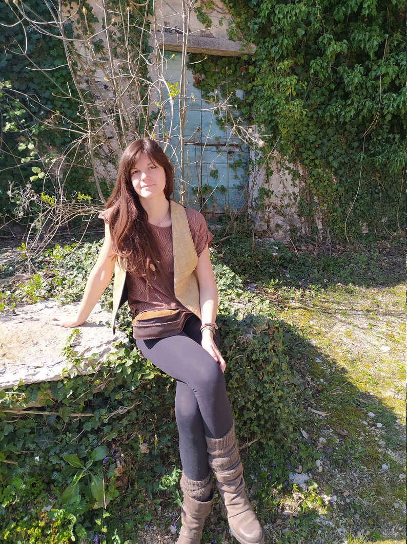 Women/'s cloth vest double face SIZE S