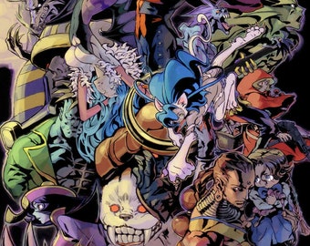 DarkStalkers Morrigan Aensland Wandteppich Kunst Wandbehang Bettdecke Poster