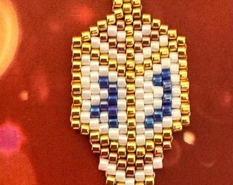 Hanukkah Dreidel Earrings Pattern, Brick Stitch Beading (PDF)