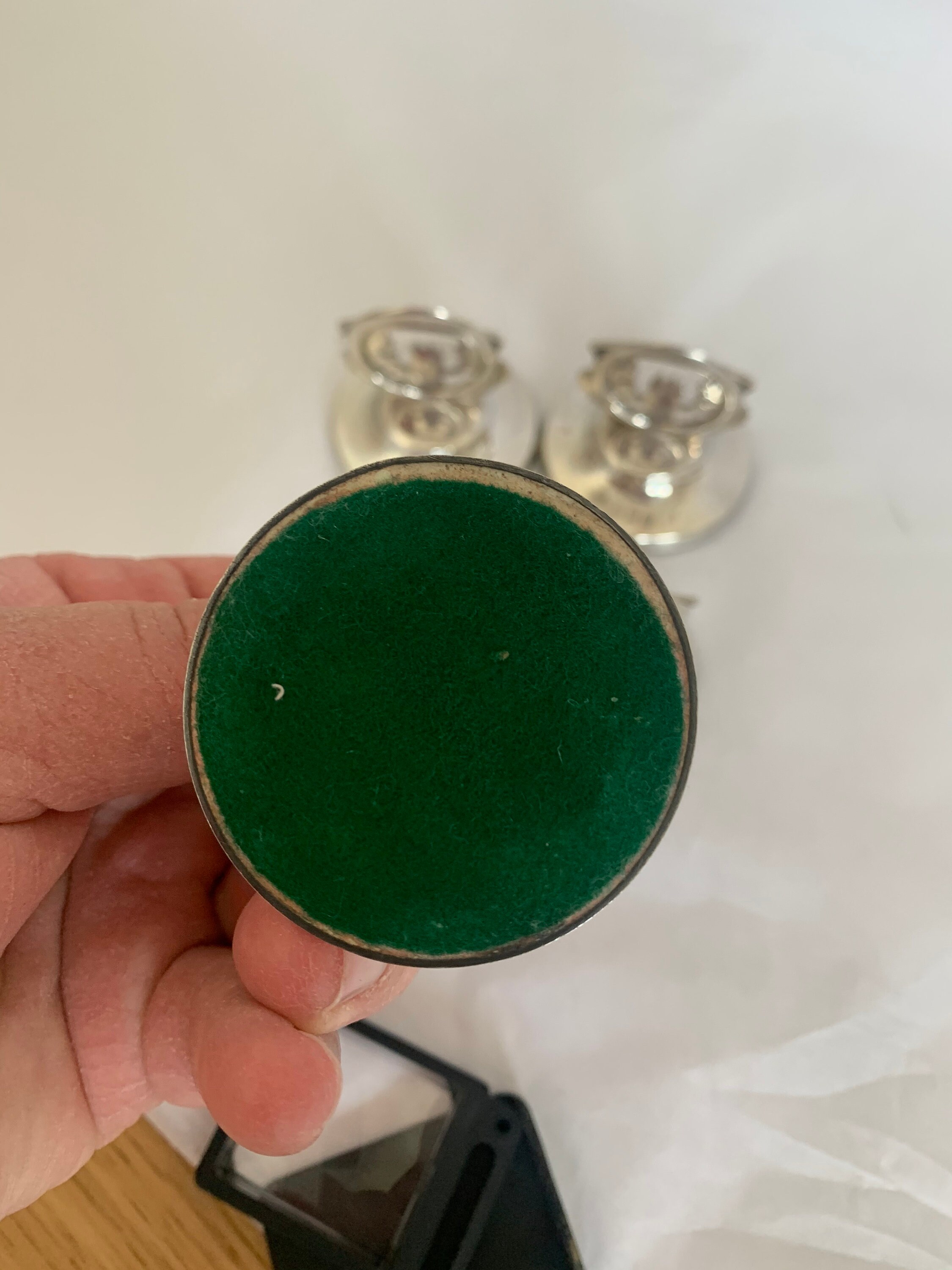 Set of Four Silver Menu Holders Etsy UK