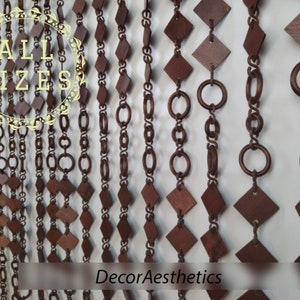 Beaded curtain, Custom Bead door curtain, Wooden bead curtain, Beaded curtains doorways, Wood beaded curtain for door, Room devider curtains