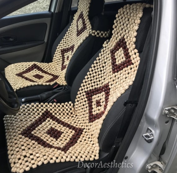 Beaded car seat cover Set of 2 Car Seats cover with headrest Etsy