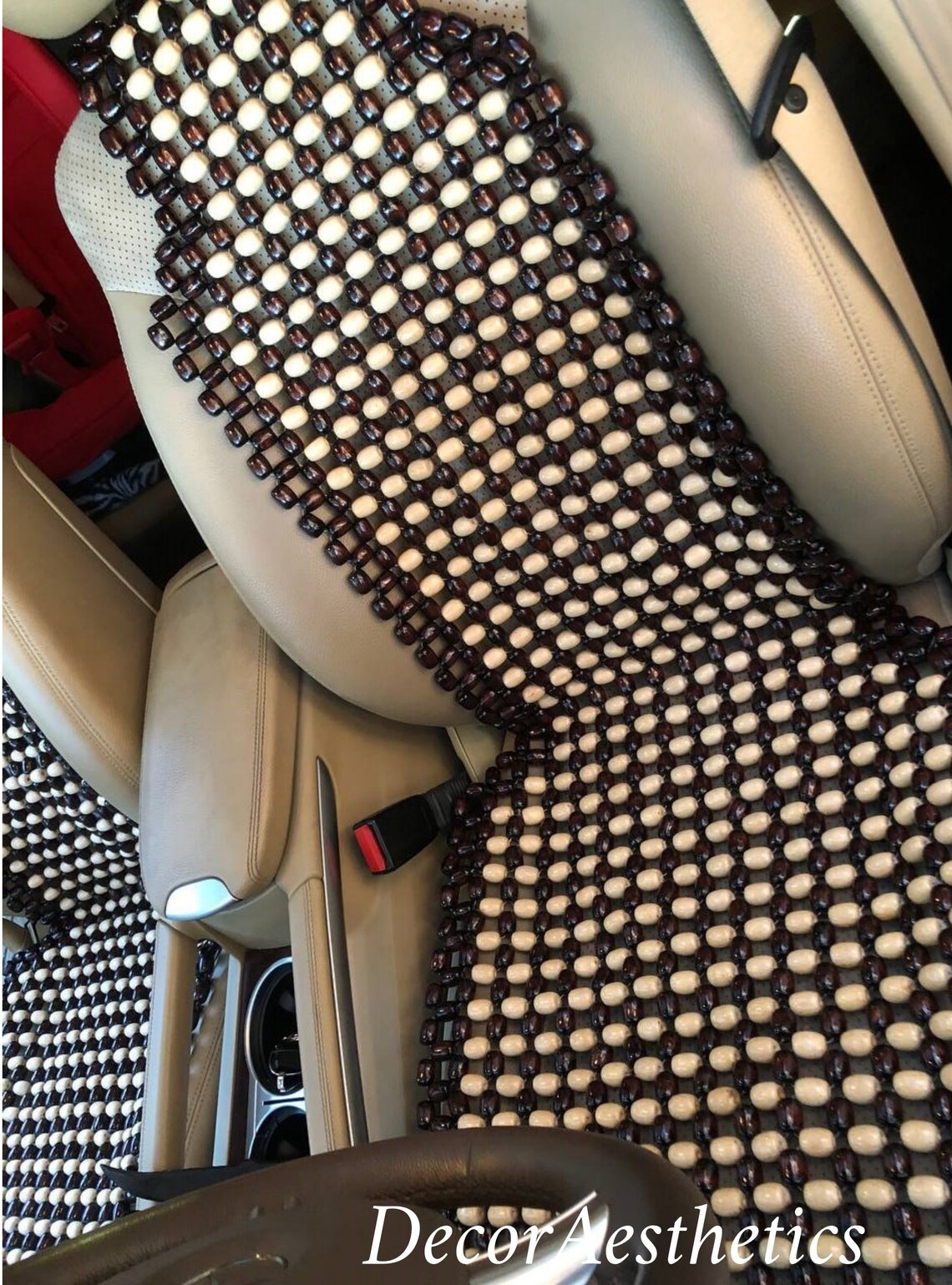 Bead Seat Cover Set of 2 pieces Wooden Covers for Car's Etsy