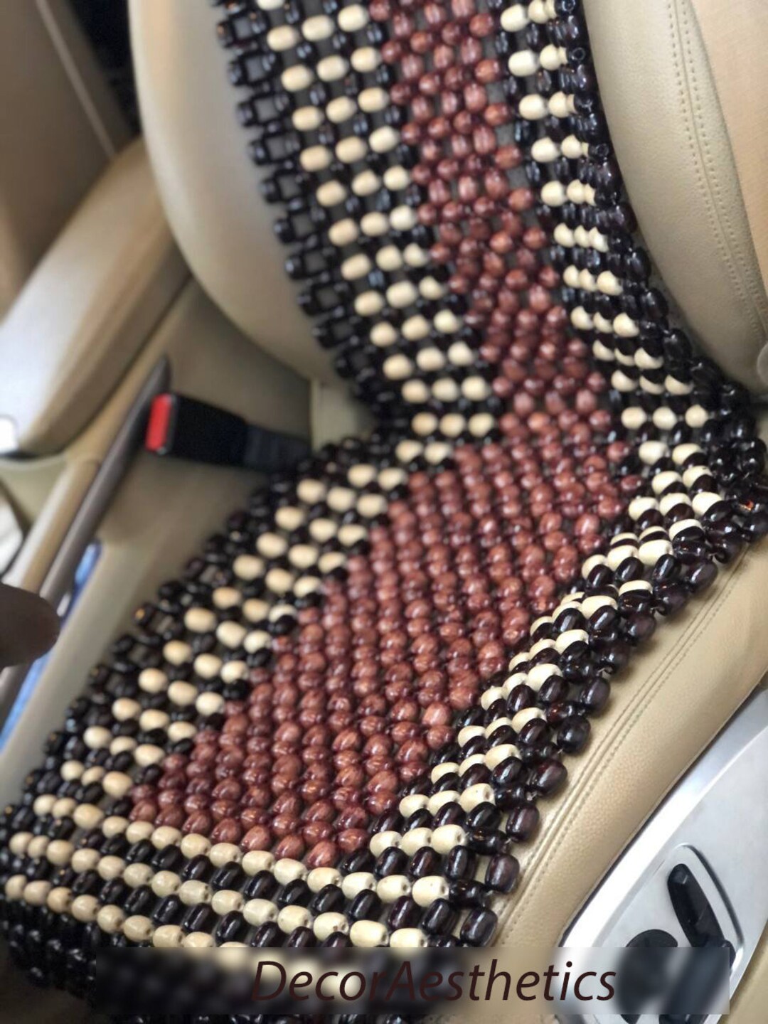 Car Seat Cover Bead Set of 2,wooden Seat Covers, Bead Seat Cover